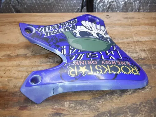 2001 Yz250f Left Side Front Shroud Fairing Blue Plastics Tank