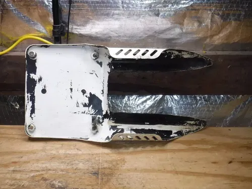 Rm125 Front Number Plate Plastics Plastic Body White 1998 (C)