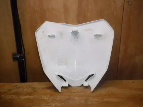 2009 RMZ450 Front Number Plate Plastic White Body Frame