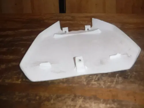 2009 RMZ450 Front Number Plate Plastic White Body Frame