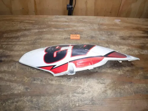 2013 Crf450r (M16) Left Side Rear Number Plate Plastic Body White