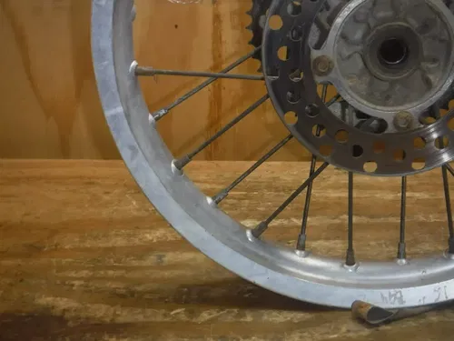 2003 Kz100 (A) Big Wheel Rear Wheel Rim Hub Spokes Complete