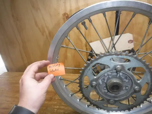 2003 Kz100 (A) Big Wheel Rear Wheel Rim Hub Spokes Complete