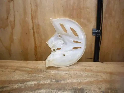 2007 CRF450r Honda Front Brake Rotor Cover Plastic White Protector