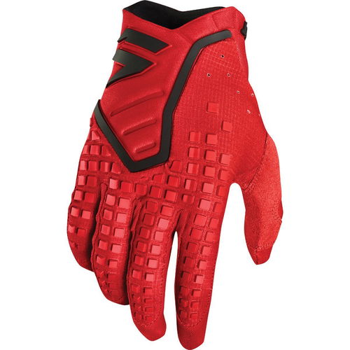 Black Pro Gloves Red