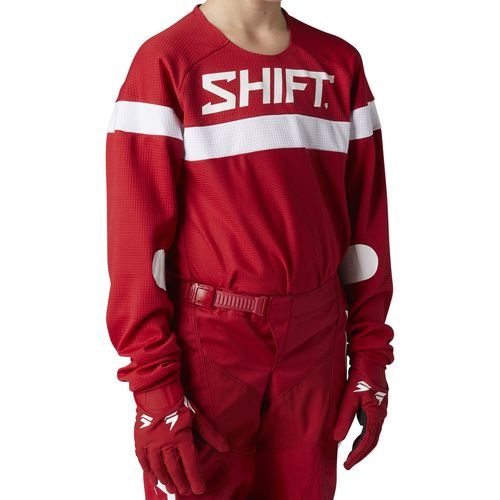 Youth White Label Haut Jersey Red