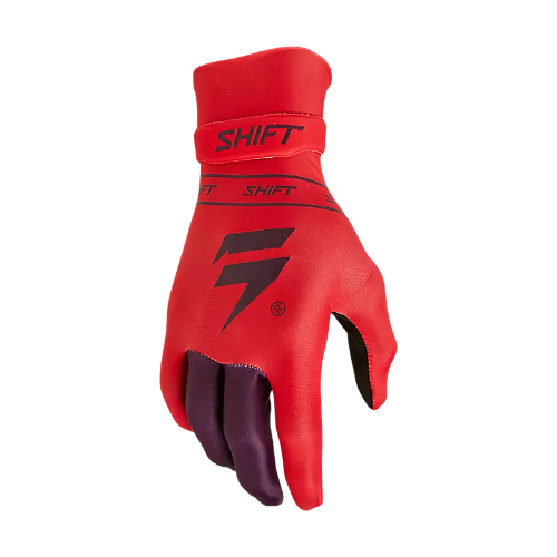 Youth Black Label Glove - Qwik Flo Red