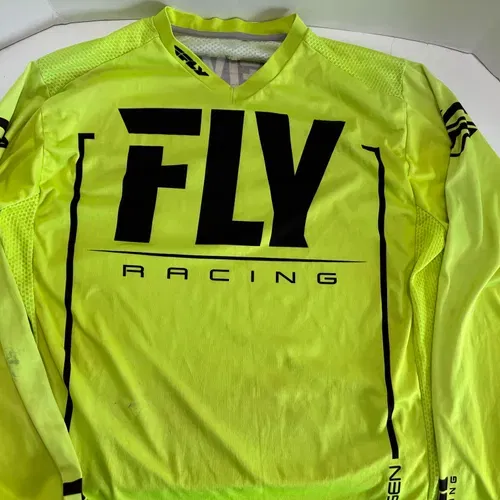 Fly Racing Lite/kinetic High Vis. Riding Gear Set. Pants Sz.32/ Jersey Sz. L