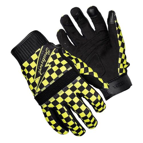 Cortech Thunderbolt Hi-Vis Textile Motorcycle Riding Gloves Men's Sizes