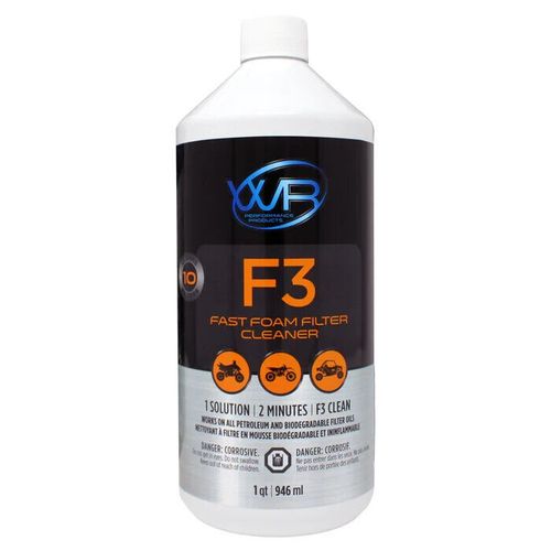 F3 Fast Foam Filter Cleaner WR Performance 1qt/946ml MX ATV UTV Clean Air Filter