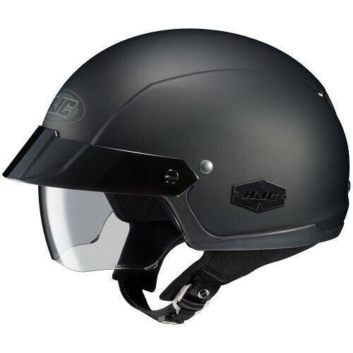 HJC IS-CRUISER Flat Black Motorcycle Half Helmet