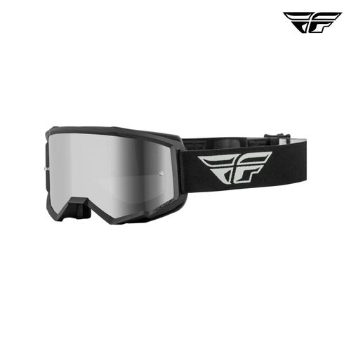 FLY RACING YOUTH ZONE GOGGLE- GREY/BLACK - SILVER MIRROR/SMOKE LENS