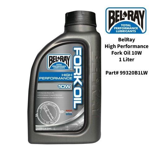 BelRay High Performance Fork Oil  10W  1 Liter  99320B1LW