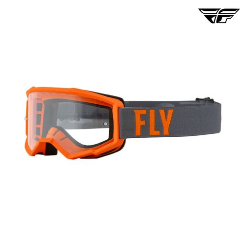 Fly Racing Focus Goggle Grey/Orange Clear Lens 37-51135
