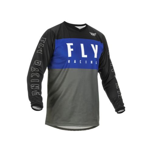 Fly Racing Youth F-16 Jersey Blue/Grey/Black Size Youth Medium | 375-921YM
