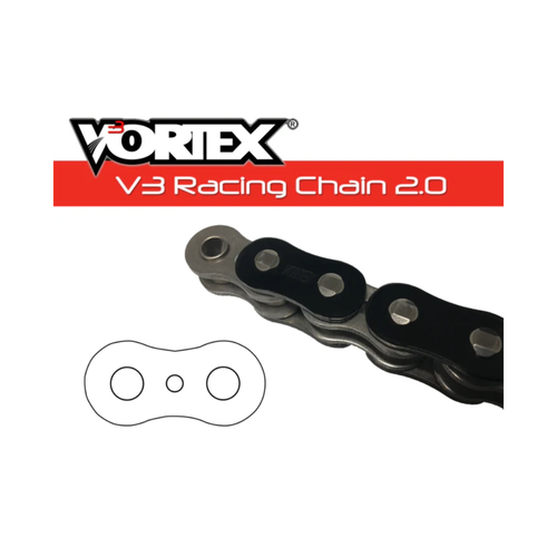 Vortex V3 Racing Chain 20 525RX3 TriGlide Gold Chain