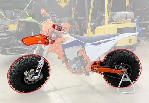 BVC Big Wheel Kit for KTM 15-23 250 EXC F XC F W TPI Orange Fender BlackSwing