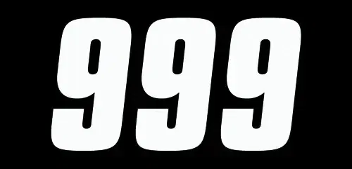 Factory Effex 3pk 4in Factory Number 9 Stickers White 08-90019