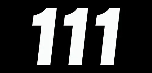 Factory Effex 3pk 6in Factory Number 1 Stickers White 08-90051