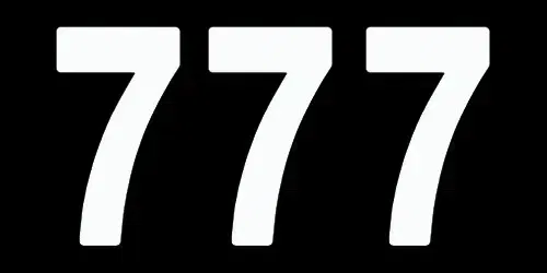 Factory Effex 3pk 8in Pro Number 7 Stickers White 02-4377