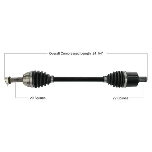 Tytaneum Front Left Right HD CV Axle POL-6072HD