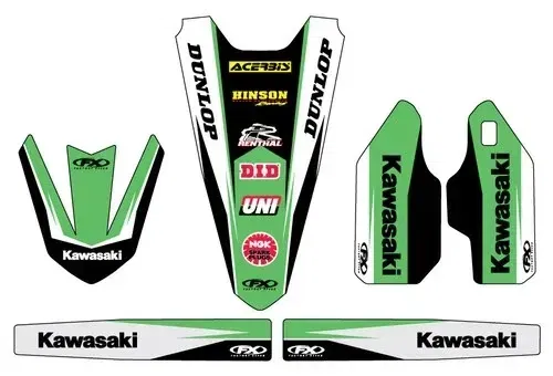 Factory Effex Sticker Trim Kit 19-50130 for Kawasaki KX250F 13-16 KX450F 12-15