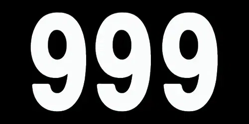 Factory Effex 3pk 5in Pro Number 9 Stickers White 03-0209