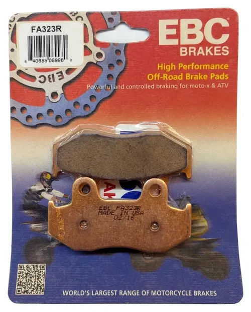 Sintered Off Road for EBC Brake Pad fits Yamaha Rear 06-13 YFZ450 YFZ450R FA323R