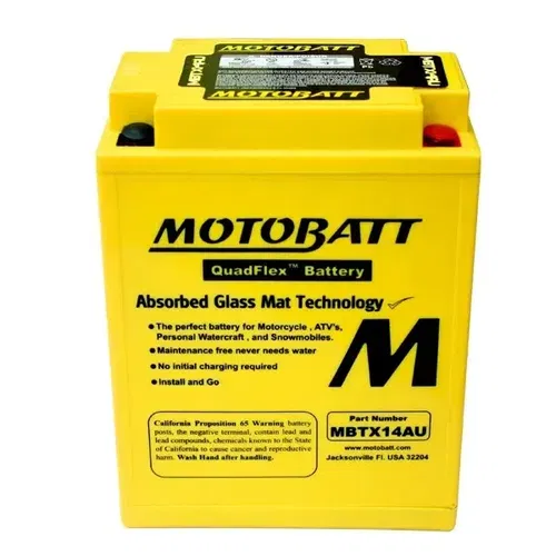 MotoBatt AGM Battery 1985 for Kawasaki VN 700A Vulcan 1984-85 ZN 700A ZN750A LTD