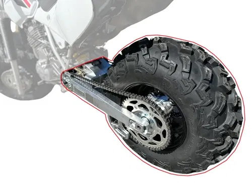 BVC Big Wheel Kit fits Honda XR650L 1 1/8 Bar Mount White Fender Kanati Tire