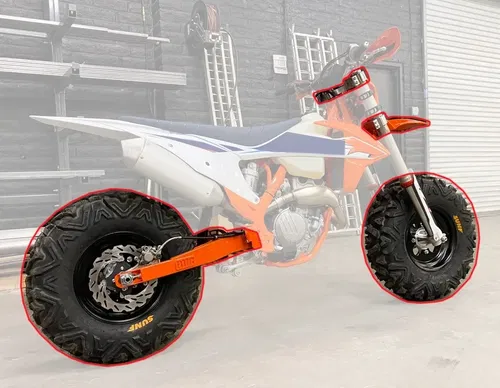 BVC Big Wheel Kit for KTM 250 2015-23 EXC F XC F W TPI Swingarm Orange Fender
