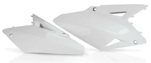 Factory Effex White Side Number Plates 11-75426 for Suzuki RMZ450 2008-2017