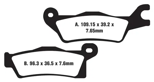 Front Left Brake Pads Sintered for Can Am 2015 Outlander L 450 Max L 500 Max