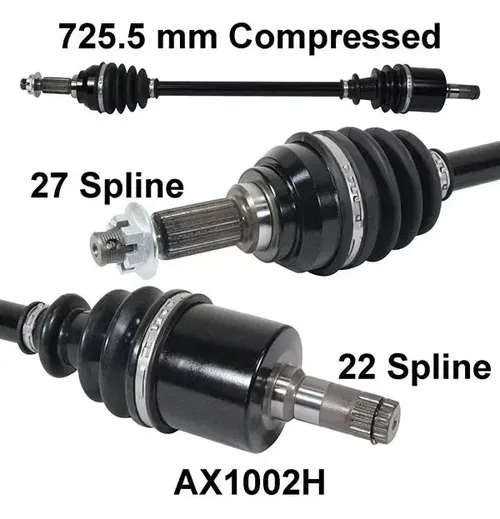 ArmorTech Heavy Duty Front Left Axle Stock 2011-18 for John Deere Gator XUV625i
