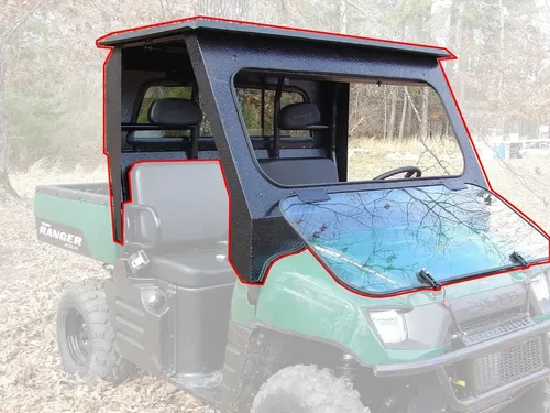 All Steel Complete Cab Enclosure NoDoor for Polaris 10-14 Ranger 400 500 Midsize