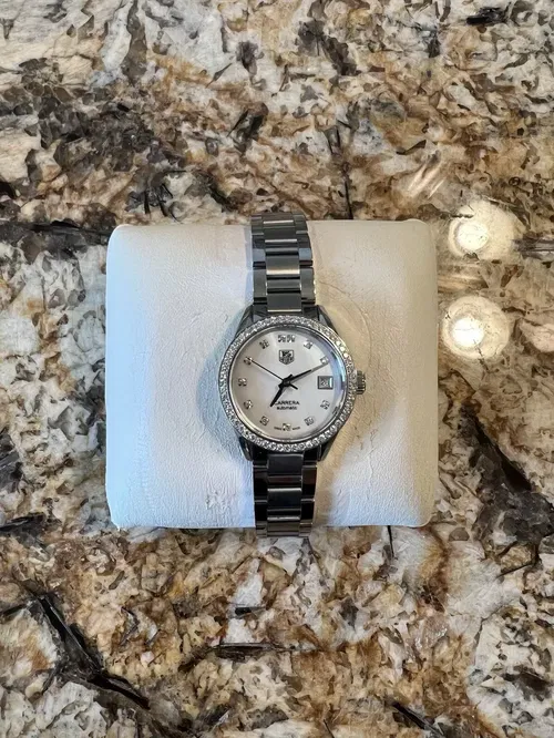 TAG Heuer Carrera White Women's Watch - WAR2414.BA0776