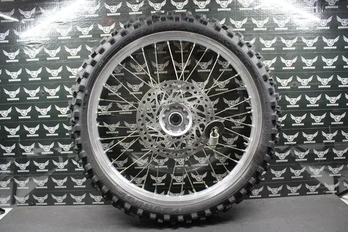 2001 HONDA CR250R OEM FRONT WHEEL RIM HUB TIRE ROTOR COMPLETE 44650-MAC-680
