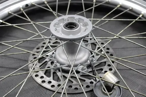 2001 HONDA CR250R OEM FRONT WHEEL RIM HUB TIRE ROTOR COMPLETE 44650-MAC-680