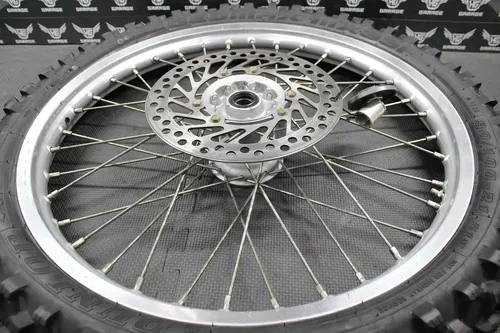 2001 HONDA CR250R OEM FRONT WHEEL RIM HUB TIRE ROTOR COMPLETE 44650-MAC-680