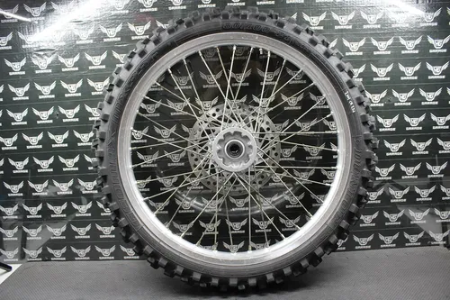 2001 HONDA CR250R OEM FRONT WHEEL RIM HUB TIRE ROTOR COMPLETE 44650-MAC-680