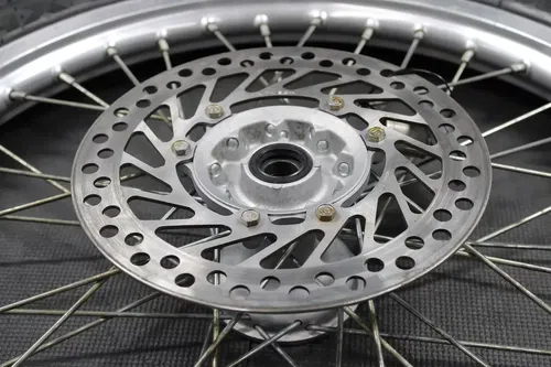 2001 HONDA CR250R OEM FRONT WHEEL RIM HUB TIRE ROTOR COMPLETE 44650-MAC-680