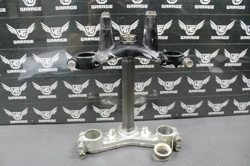1985 KAWASAKI KX80 OEM FRONT FORKS LOWER UPPER TRIPLE TREE STEM BAR CLAMP
