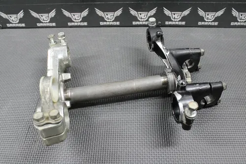 1985 KAWASAKI KX80 OEM FRONT FORKS LOWER UPPER TRIPLE TREE STEM BAR CLAMP