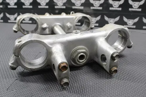 1990 HONDA CR125R OEM FRONT FORKS LOWER UPPER TRIPLE TREE STEM BAR CLAMP