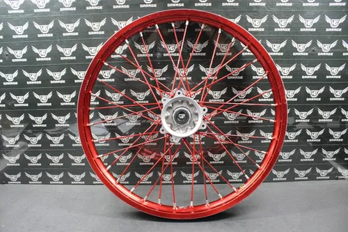 2002 02-05 HONDA CRF450R TCR RED ANODIZED FRONT WHEEL RIM HUB 44650-KZ4-810 GOOD
