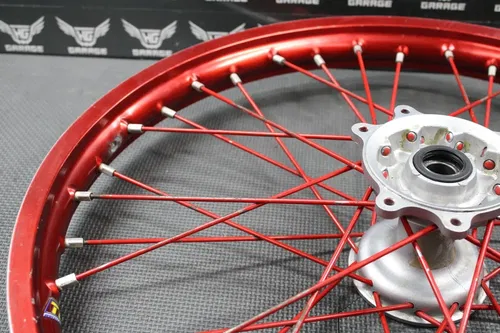 2002 02-05 HONDA CRF450R TCR RED ANODIZED FRONT WHEEL RIM HUB 44650-KZ4-810 GOOD