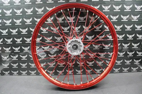 2002 02-05 HONDA CRF450R TCR RED ANODIZED FRONT WHEEL RIM HUB 44650-KZ4-810 GOOD