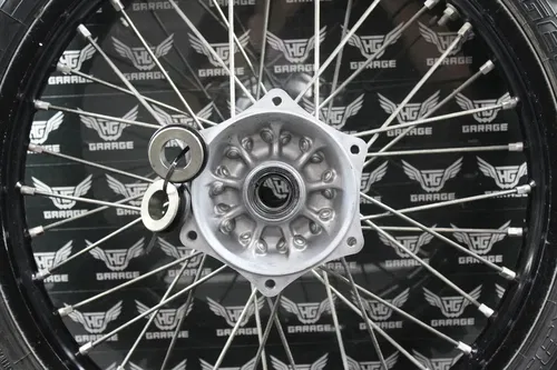 2014 KAWASAKI 10-18 KX250F OEM 19 X 1.85 BLACK REAR BACK WHEEL RIM HUB TIRE GOOD