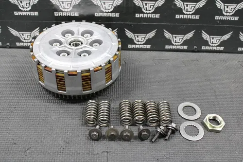 KAWASAKI KDX250SR KDX250 SR OEM CLUTCH BASKET W PLATES HUB HOUSING 13095-1255