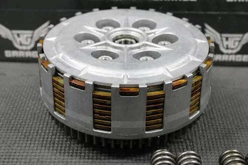 KAWASAKI KDX250SR KDX250 SR OEM CLUTCH BASKET W PLATES HUB HOUSING 13095-1255